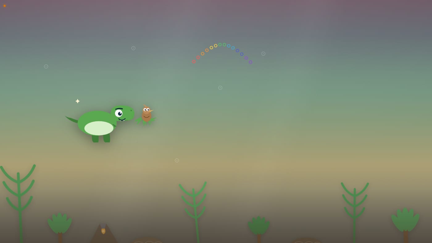 A happy T-rex companion from BTD Dinosaurs.