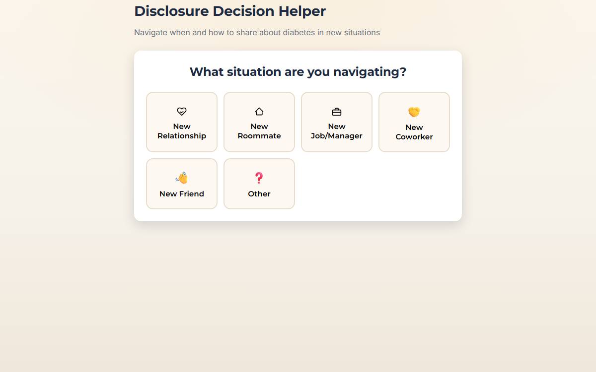 Disclosure Decision Helper interactive preview