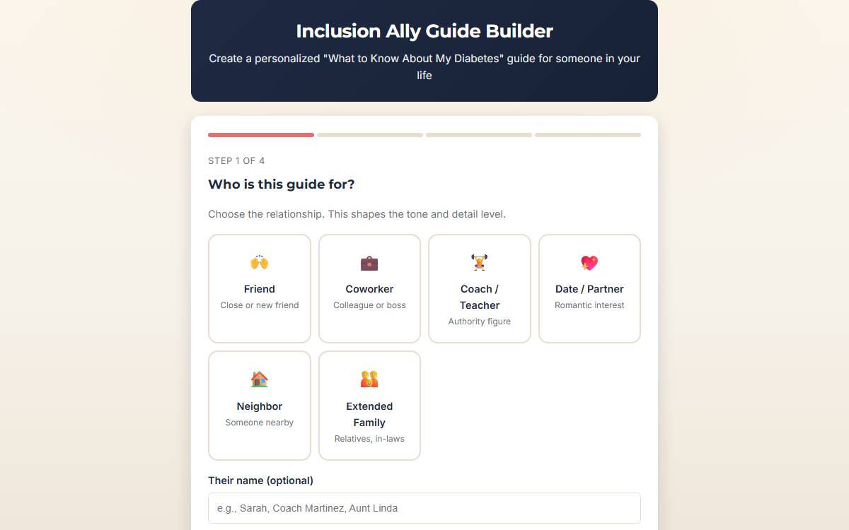 Ally Guide Builder interactive preview