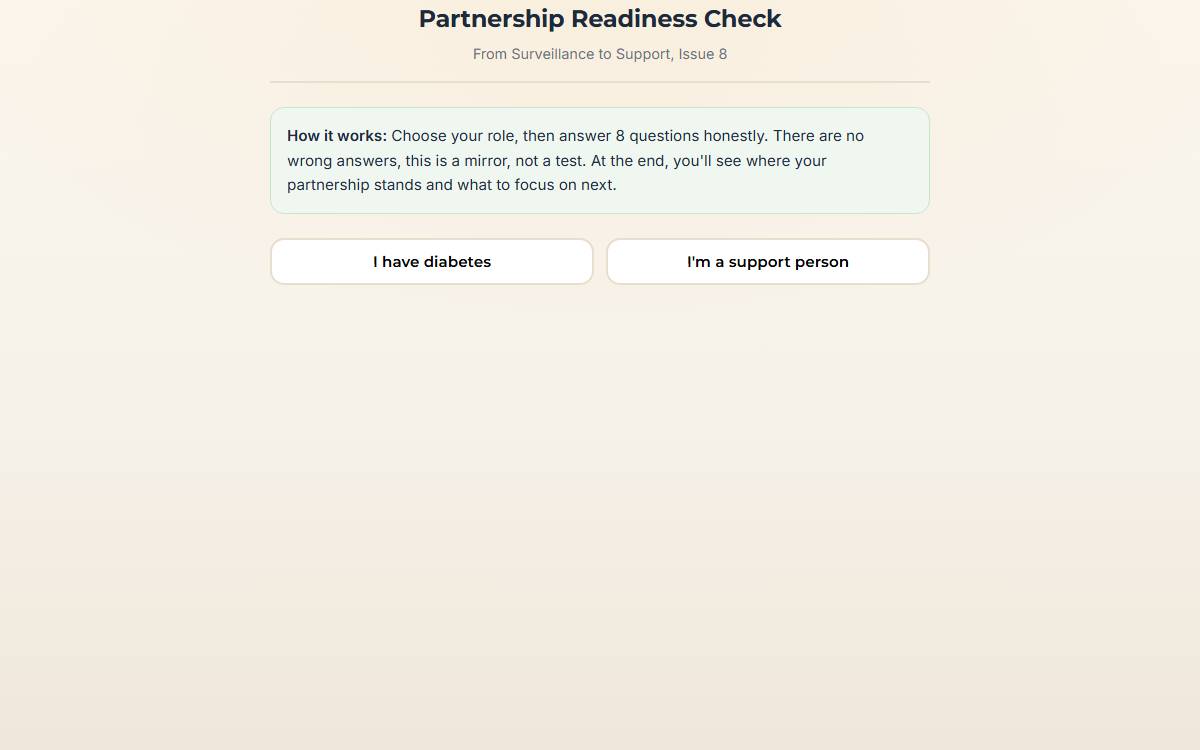 Partnership Readiness Check interactive preview