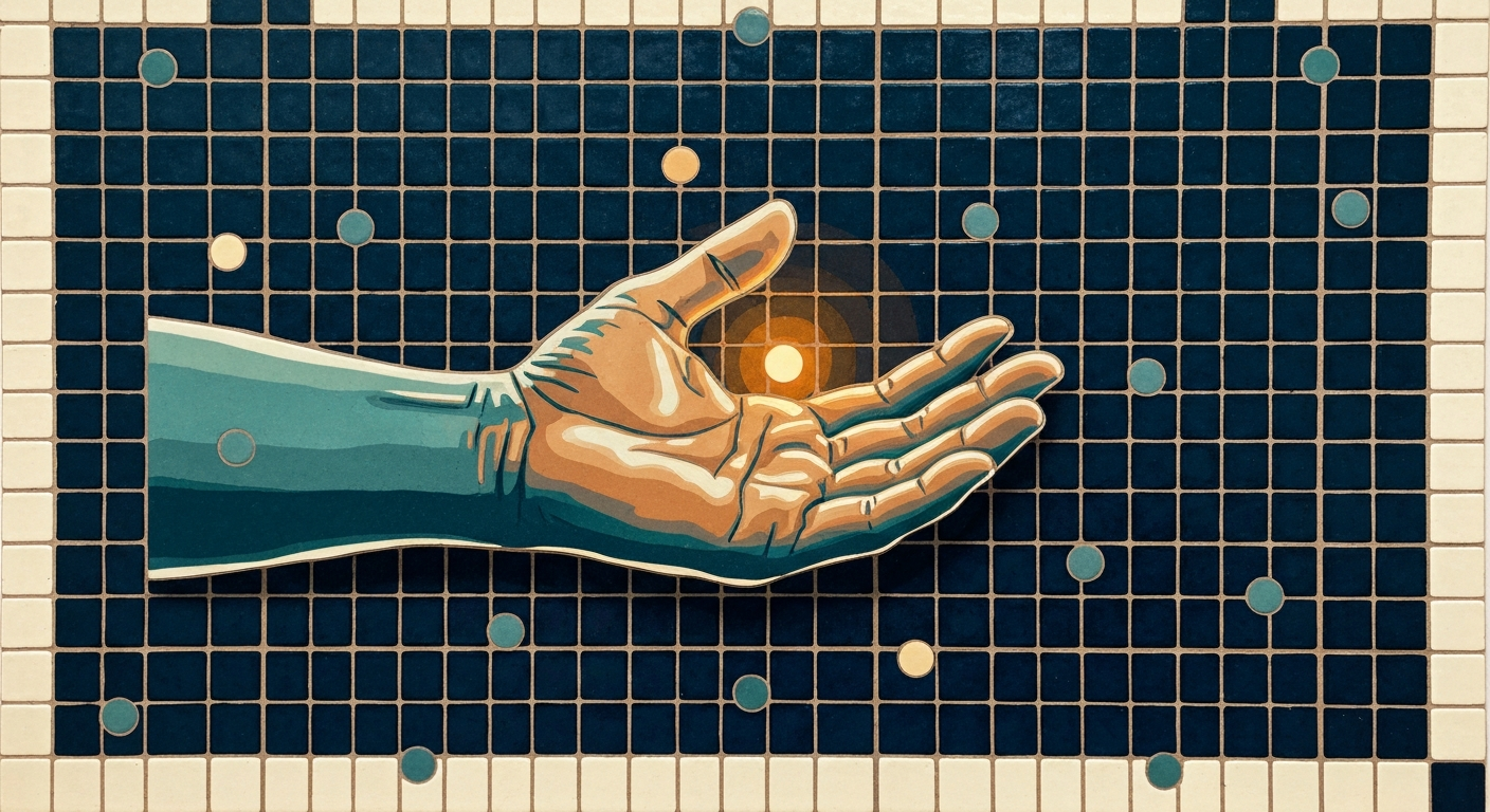 A single open hand