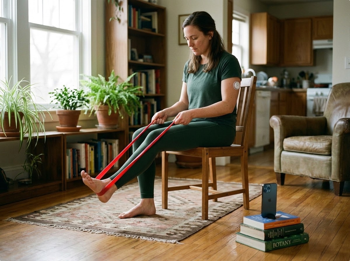 A living room floor scene